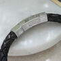Personalised Leather Infinity Message Bracelet, thumbnail 2 of 9