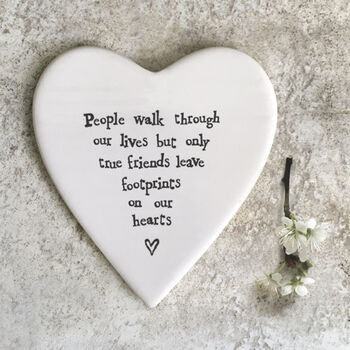 True Friends Footprints East Of India Porcelain Coaster, 2 of 9