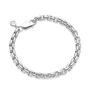 Sterling Silver Heavy Box Chain Bracelet, thumbnail 3 of 4