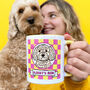 Personalised Dog Mum Checkerboard Mug, thumbnail 1 of 12