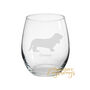 Personalised Basset Hound Dog Engraved Glass, thumbnail 2 of 5