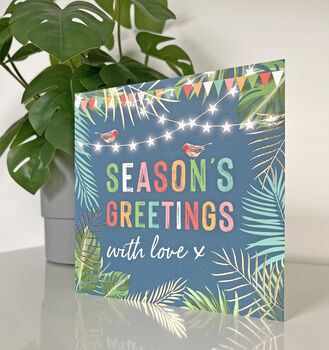 Festival Season's Greetings Christmas Card, 2 of 2