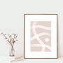 Personalised Neutral Abstract Art Print, thumbnail 1 of 3
