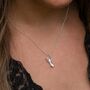 Sterling Silver Pointe Ballet Shoe Necklace, thumbnail 2 of 12