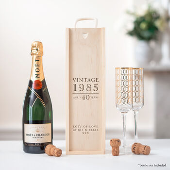 Personalised Vintage Birthday Bottle Gift Box, 2 of 9