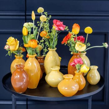 Nadiel Yellow Orange Budvase Set, 4 of 6