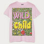 Wild Child Men's Slogan T Shirt, thumbnail 3 of 4