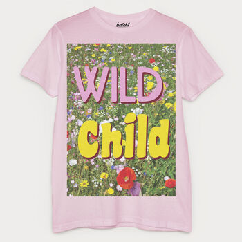 Wild Child Men's Slogan T Shirt, 3 of 4