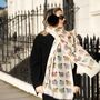 Colourful Sheep Print Scarf In Personalised Gift Box, thumbnail 1 of 8