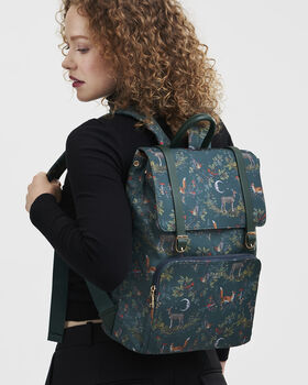 Into The Woods Green Buckle Medium Backpack, 2 of 8