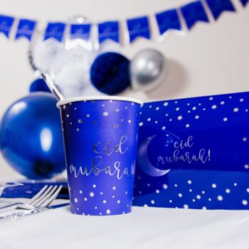 Blue And Silver Eid Party In A Box Decorations, 12 of 12