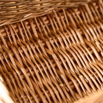 Vintage Wicker Trug Basket, 6 of 8