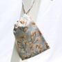 100% Silk Drawstring Bag Skeletal Leaves, thumbnail 4 of 6