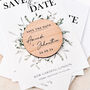 Wedding Save The Date Eucalyptus Cards Magnets, thumbnail 5 of 10