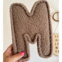 Boucle Fabric Letter With Personalised Wooden Name Tag, thumbnail 5 of 7