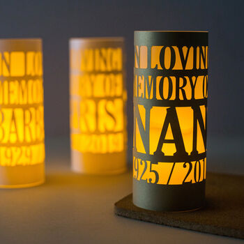 Memorial Lantern Personalised In Loving Memory, 3 of 3