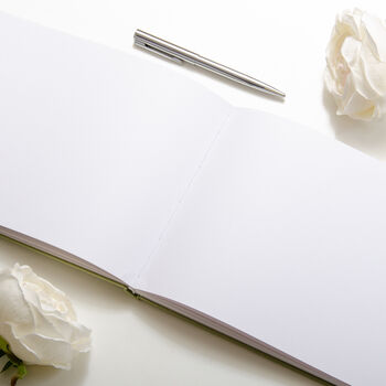 Personalised Wedding Guest Book Linen, 7 of 8