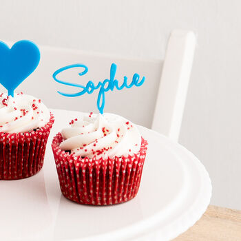 Personalised Handwritten Name Cupcake Topper, 2 of 7