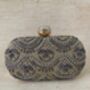 Gold Handcrafted Oval Clutch Bag, thumbnail 4 of 5