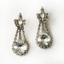 Bridal Swarovski Crystal Drop Earrings, thumbnail 2 of 4