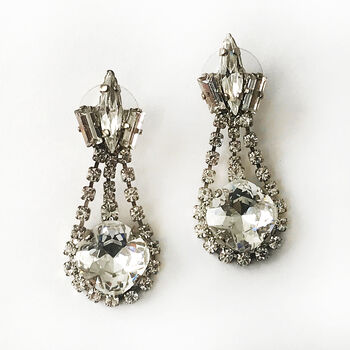 Bridal Swarovski Crystal Drop Earrings, 2 of 4