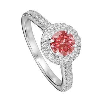 Created Brilliance Evelyn Pink Lab Grown Diamond Ring, 2 of 6