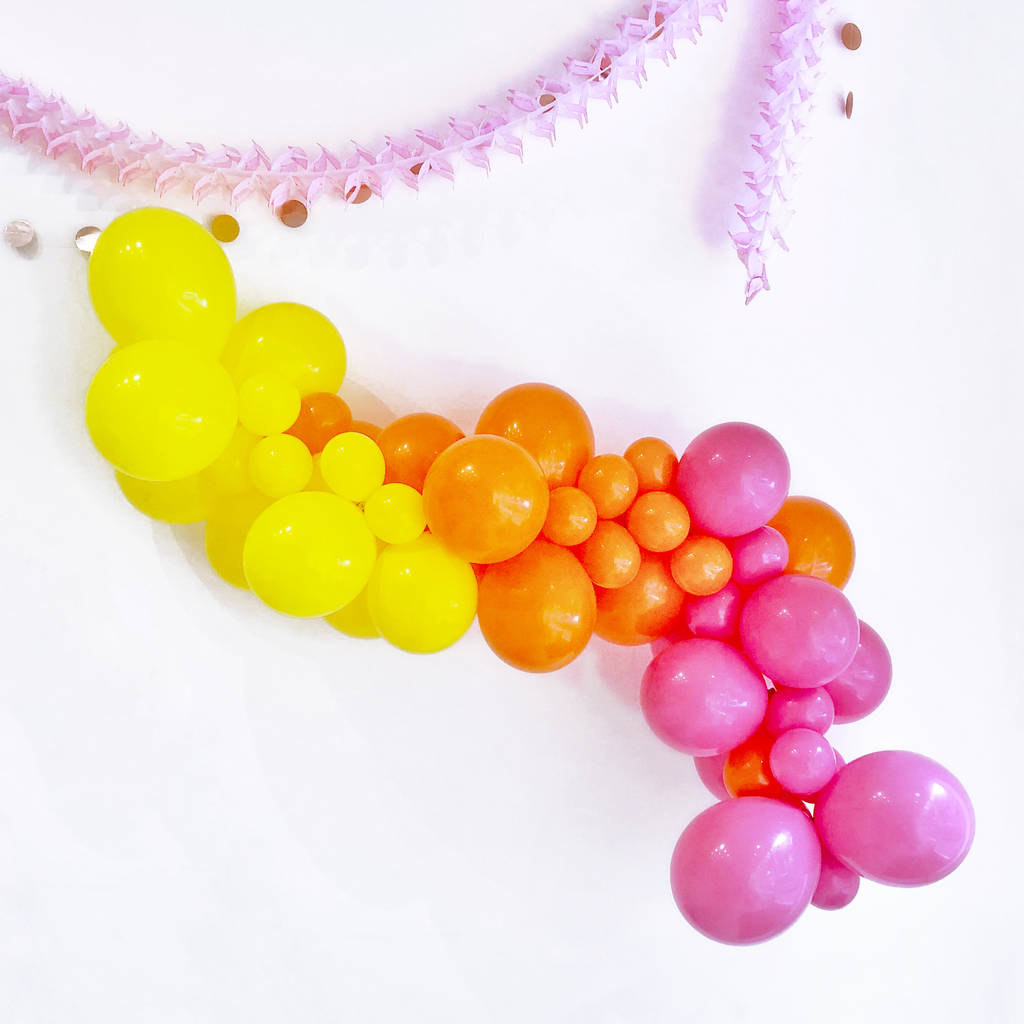 Summer Bright Balloon Garland Party Decoration Kit By Peach Blossom