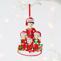 Personalised Single Dad And Children Christmas Decoration, thumbnail 3 of 6