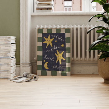 Twinkle Little Star Nursery Wall Art Print, 7 of 8