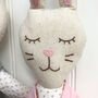 Personalised Linen Rabbit Soft Toy, thumbnail 2 of 4