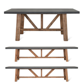 Chilson Dining Table And Bench Set Various Sizes, 4 of 4
