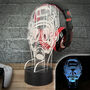 Personalised Soldier Neon Light Up Gaming Headphone Stand, thumbnail 1 of 5