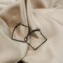 Silver Plated Dainty Thread Square Hoop Earrings, thumbnail 3 of 6
