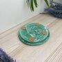 Emerald Green Round Trinket Tray Dish, thumbnail 5 of 6