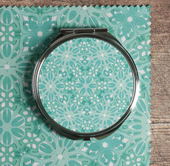 Turquoise Millefiori Compact Mirror And Lens Cloth Set, 5 of 10