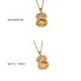 Lichen Pendant Gold Vermeil Plated Birthstone Necklace, thumbnail 5 of 12