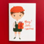 Personalised Little Boy Christmas Greetings Card, thumbnail 3 of 7