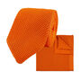 Orange Diamond End Knitted Neck Tie In 100% Soft Polyester, thumbnail 11 of 11