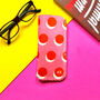 Bold Orange And Pink Polka Dot Glasses Case, thumbnail 1 of 3