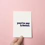 You're My Lobster Typogaphy Card, thumbnail 1 of 2