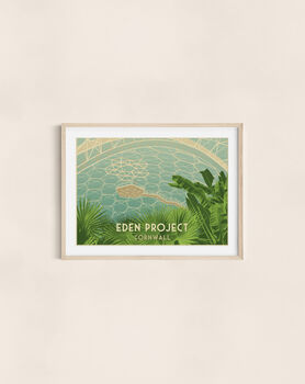 Eden Poject Cornwall Travel Poster Art Print, 3 of 6