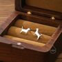 Sterling Silver Tiny Beagle Dog Stud Earrings, thumbnail 3 of 11