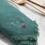 Personalised Hand Stitched Linen Napkin, thumbnail 2 of 8