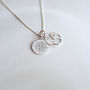 Travel Lover Gift, Personalised Map And Compass Charm Necklace, thumbnail 10 of 10