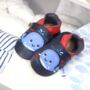 Dotty Fish Splashy The Whale Soft Leather Baby Shoes With Barefoot Soles, thumbnail 1 of 8