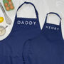 Personalised Dadddy And Me Apron Set, thumbnail 3 of 9