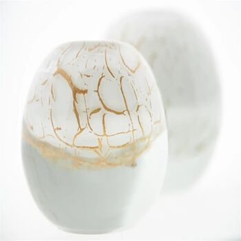 Ballvase Kula White Gold Glass By Dut Z, 3 of 4