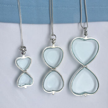 Personalised Sterling Silver Heart Locket Necklace, 8 of 11