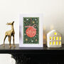 Merry And Bright Vibrant Contemporary Christmas Card, thumbnail 3 of 4