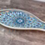 Blue Patterned Fish Plate, 30cm, thumbnail 1 of 3
